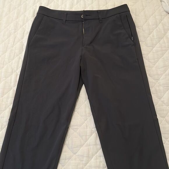 NWOT Lululemon Black Commission Slim-Fit Pant 39" Length Warpstreme, Size 30 - Picture 7 of 14